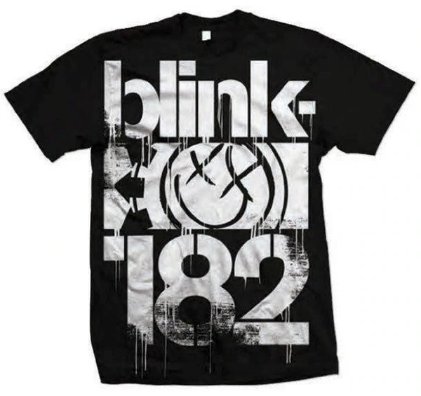 BLINK 182 - Three Bars Smiley Face / T-Shirt